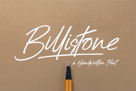 Billistone: A Modern Handwritten Font for Editorial Design