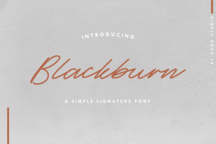 Blackburn: A Handwritten Script Font That Elevates Campaign Headlines
