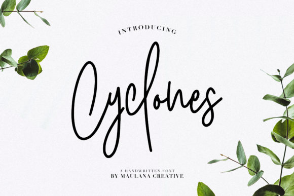 Cyclones: A Friendly Modern Script Font for Real Branding Work