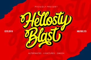Hellosty Blast: A Vintage Script Font That Builds Brand Trust