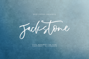 Jackstone: A Modern Script Font for Editorial Design