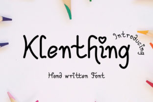 Klenthing: A Whimsical Handwritten Font for Makers