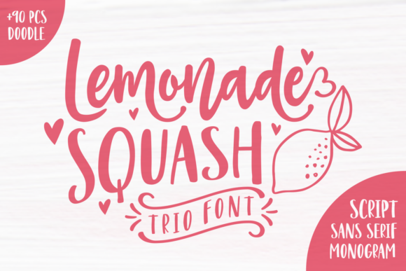 Lemonade Squash: A Sweet & Sour Script Font for Handmade Charm