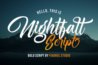 Nightfall Script Font for Handmade Creators