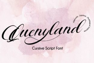 Quenyland: A Sweet, Modern Script Font for Handmade Creators