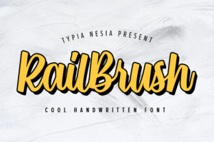 Rail Brush: A Vintage Handwritten Font for Crafters