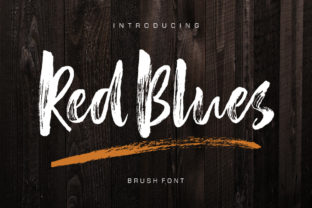Red Blues: A Bold Brush Font That Anchors Real Brand Identity