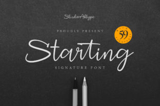 Starting Font: A Friendly Modern Script for Handmade Brands